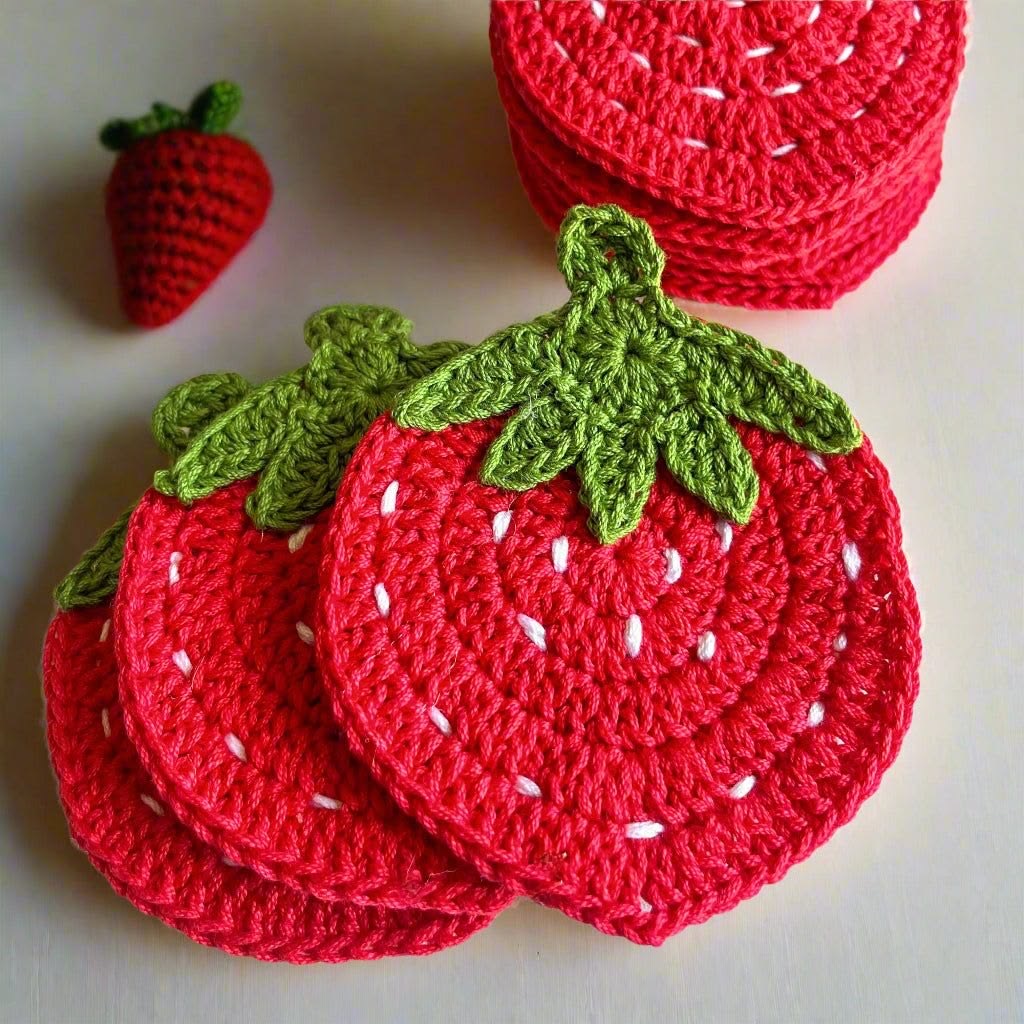 زیر لیوانی توت فرنگی | کد ۱۷۶